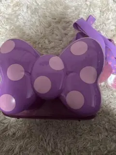 ディズニー　ポップコーンバケット　紫リボン　ミニー　デイジー　美品