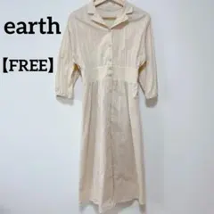 earth music & ecology ベージュ シャツワンピース 春夏