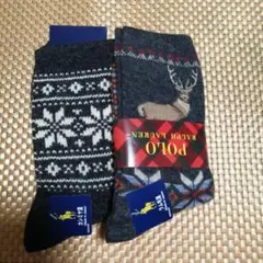 Polo Ralph Lauren ダークグレー ソックス 2足セット