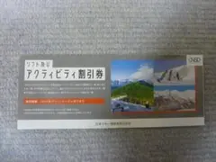 13時迄即日発送 複数可能 日本駐車場開発 株主優待券 アクティビティ割引券1枚のサムネイル