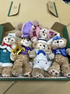 ダッフィー シェリーメイ　ぬいぐるみバッジ　5体セット