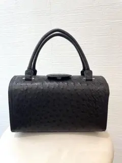 オーストリッチ　OSTRICH ドラムバッグ　ハンドバッグ