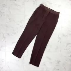 美品 theory luxe ウエストゴムスラックス 茶色サイズ40*ND337
