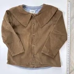 LOIR paris 36m ブラウン ボタンシャツ