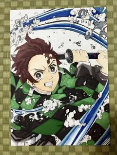 鬼滅の刃 竈門炭治郎 手描きイラスト ファンアート