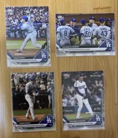 topps24時間限定カード大谷選手 山本選手ドジャース地区優勝など