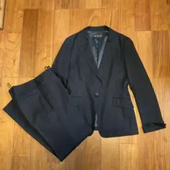 INDIVI パンツスーツ ネイビー (ジャケット38、パンツ40)
