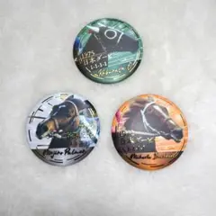 逃げ馬 缶バッジ ３個セット