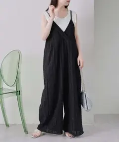 【美品】 CIAOPANIC TYPY カットワークレースキャミサロペット