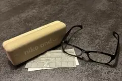 JINS × niko and ... コラボ 伊達メガネ（度なし） ケース付き