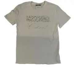 MOSCHINO モスキーノ クチュール ロゴTシャツ シルバープリントのサムネイル