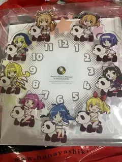 パチキャラまつりin花やしき アクリル時計 海物語 ツインエンジェル 戦国乙女 パチキャラ 花やしきイベ限定 アクリル時計 海物語 ツインエンジェル