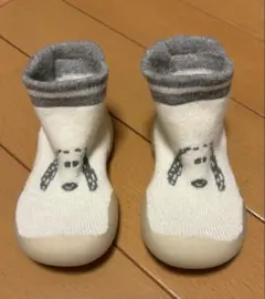 SNOOPY スヌーピー ソックスシューズ(ホワイト×12cm)