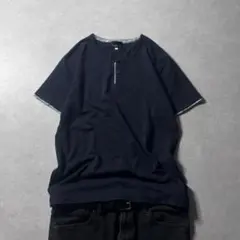 archive henry neck tee y2k c-boy street