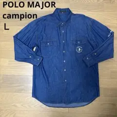 POLO MAJOR campion 長袖 デニムシャツ L トップス