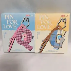 未開封ラブブ　イニシャルチャーム PIN FOR LOVE ストラップ２個セット