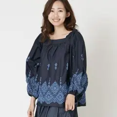 earth music&ecology 2wayエンブロイダリープルオーバー