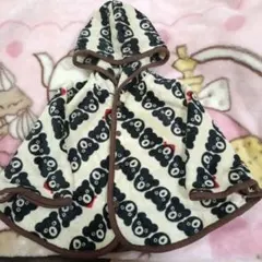 343　70〜85サイズ　ダブルＢ　ポンチョ