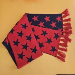 【美品】Daddy oh Daddy　KIDS　 星柄　マフラーリバーシブル