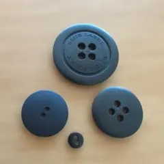 バーバリー ブルーレーベル ブラックボタン 4個セット