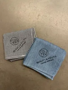 BEAUTY&YOUTH ビューティーアンドユース ハンカチ 2枚セット