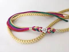 伝統的な多色帯締め