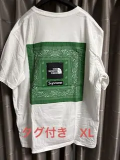 タグ有り THE NORTH FACE x Supreme Tシャツ XL