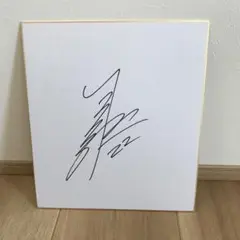 プロ野球　山下斐紹　サイン色紙　2013年キャンプ
