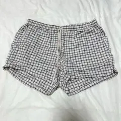 【美品】UNIQLO チェック柄 ショートパンツ Lサイズ