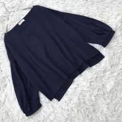 アースミュージックアンドエコロジー (F) ボートネック長袖カットソー 肩落ち