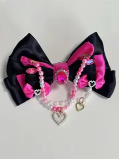 姫ギャル リボン バレッタ