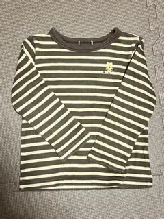 ミキハウス ボーダー♡しっかり生地の長袖シャツ90cm