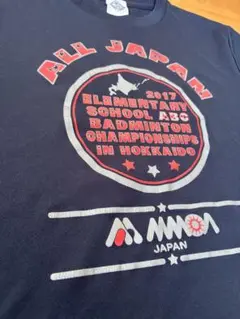 MMOA バドミントン　abc大会 Tシャツ Mサイズ ネイビー　練習着