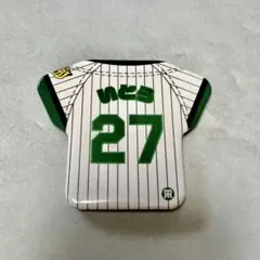 阪神 タイガース 選手 シークレット ユニ型 缶バッジ 伊藤