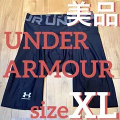 Under Armour ブラック　XL UAヒートギアアーマー ロングショーツ