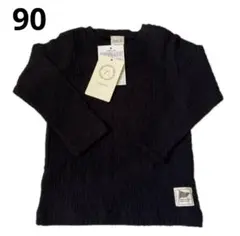 新品 未使用 ベビー キッズ nico rito ブラック 長袖 Tシャツ 90