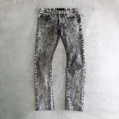 LITHIUM HOMME fade damage skiny denim