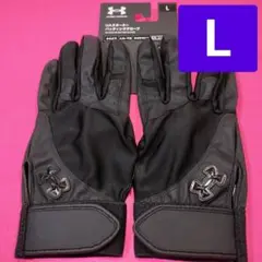現品限り【本日値下げ】4450→2600アンダーアーマーバッティング手袋黒L