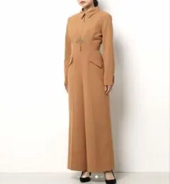 AMERI UNDRESSED オールインワン　フロントオープン　キャメル　Sのサムネイル
