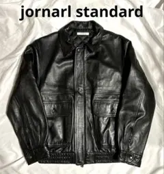 極美品JOURNALSTANDARD23AWラムダッドレザージャケット M 黒