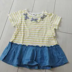 アカチャンホンポ　ボーダー半袖Tシャツ 90cm