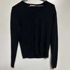agnès b. ブラック ニット長袖トップス サイズ2ウール