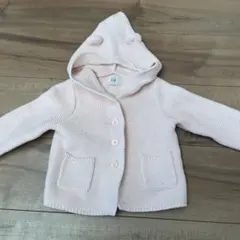 baby GAP フード付きカーディガン 12-18ヶ月 ピンク