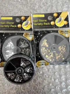 ネイルパーツ　まとめ売り スタッズ　ゴールド　シルバー