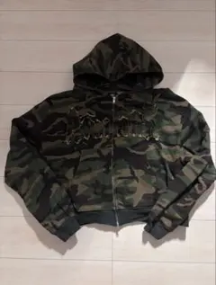 迷彩 フード付き パーカー
