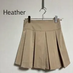 b0049【ヘザー】プリーツスカート Ｍ ミニスカート