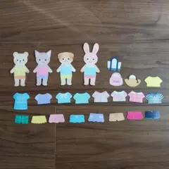 動物　着せ替え　マグネット知育玩具