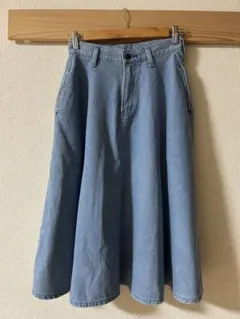 Wrangler フレアスカート ライトブルー