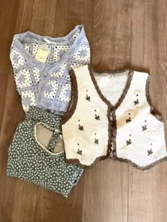 【セット販売】Samansa Mos2 カーディガン　ワンピース3点セット