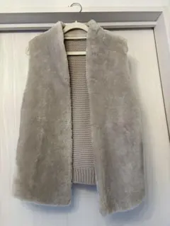 ムートンベスト ファーコート